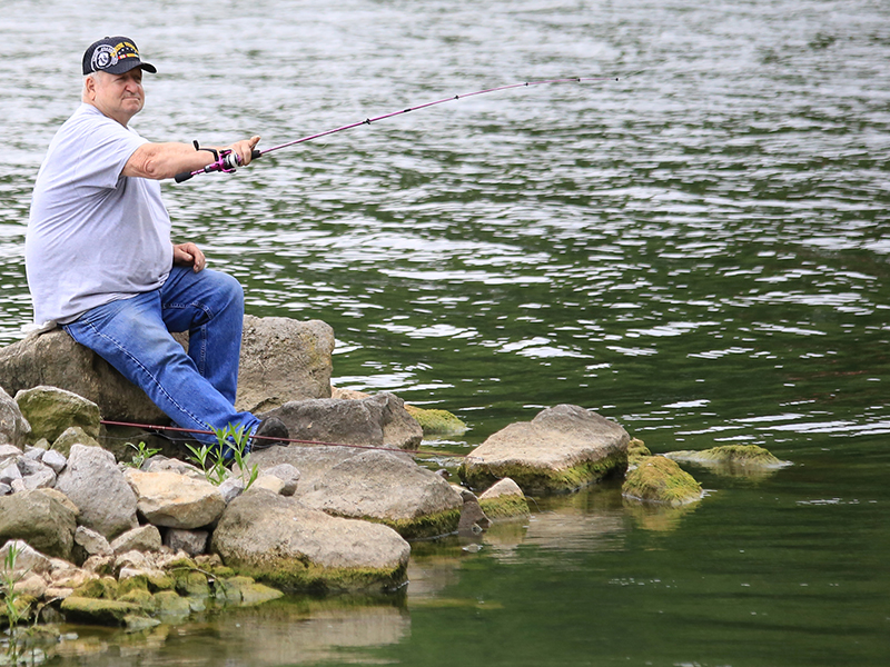 Fishing at Paint Creek State Park