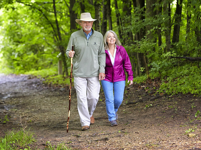 Hiking at Paint Creek State Park