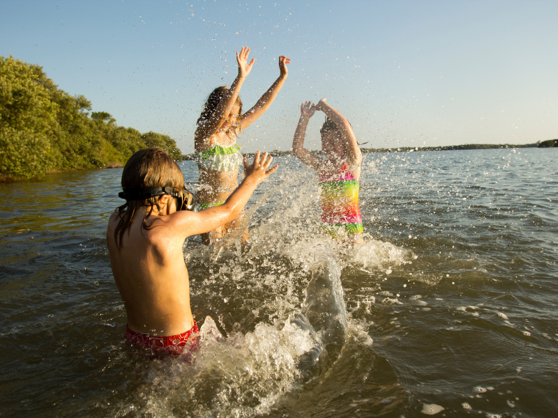 Swimming at Paint Creek State Park