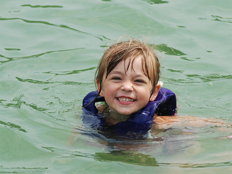 Swimming at Rocky Fork State Park