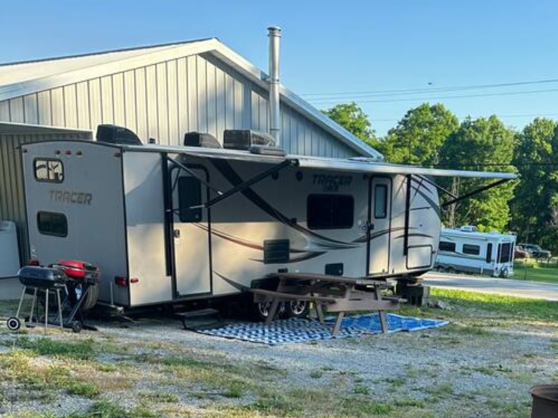 Camper in Amish Community